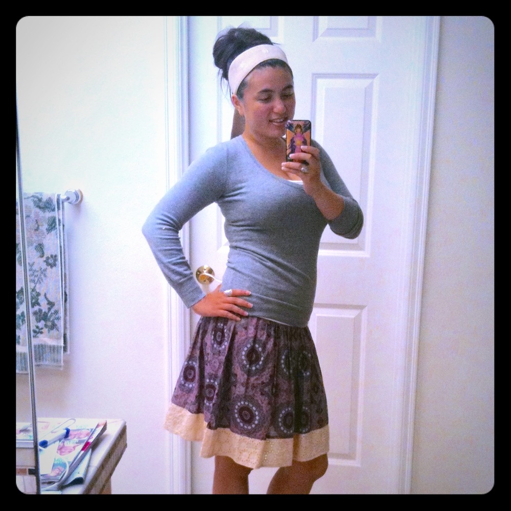 BP Grey V-Neck Sweater